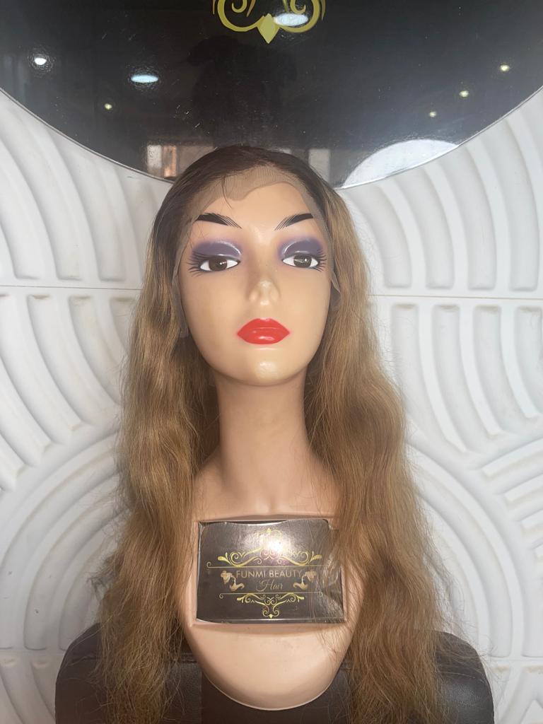 22″ Light Brown Lace Frontal Wig – Funmi Beauty World